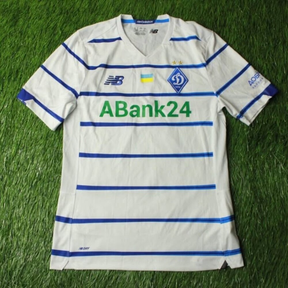 #97 DYNAMO KIEV UKRAINE 2020/2021 MATCH WORN FOOTBALL JERSEY HOME NEW BALANCE